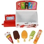 Spiel-Eiscremetruhe mit Eis und Spielgeld