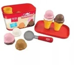 Spiel-Eiswaffel-Set mit 4 verschiedenen Sorten