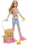 Barbie: Rollschuh-Set mit Hundespaziergang &ndash; Blondine