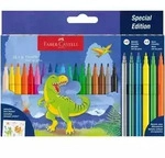 Faber-Castell: Filzstift-Set mit Dinosauriern &ndash; 24 St&uuml;ck