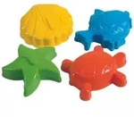 Sandkasten-Formenset - Meerestiere, 4-teiliges Set