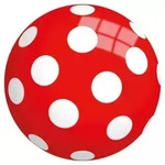 Roter Gummiball mit Punkten &ndash; 23 cm