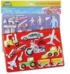 LENA: 2-teiliges Zeichenschablonen-Set &ndash; Verkehrsmittel