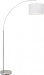 Brilliant Standleuchte Claire E27 Textilschirm wei&szlig; rund 36 cm