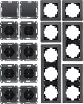 ChiliTec 23269, ChiliTec MILOS Starter 16-tlg "PRO", Anthrazit 8x Steckdose, 2x