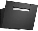 Bosch DWJ67FN60, Serie 4, Umluft-Wandhaube, 60 cm, Klarglas schwarz bedruckt, Schwarz