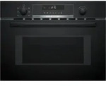 Bosch CMA585GB1, Serie 6, Einbau Mikrowelle mit Hei&szlig;luft, 60 x 45 cm, Schwarz