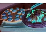 Ronneby Bruk Maestro Poffertjes-Pfanne, &Oslash; 24 cm, mit braunem Buchenholzgriff