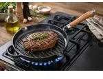Ronneby Bruk Maestro Grillpfanne, &Oslash; 28 cm, mit Eichenholzgriff