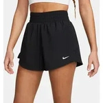 NIKE W NK ONE DF HR 3IN 2N1 SHORT BLACK/REFLECTIVE SILV XS