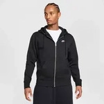 NIKE M NK CLUB BB FZ HOODIE BLACK/BLACK/WHITE L