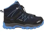 CMP KIDS RIGEL MID TREKKING SHOES WP B.BLUE-BLUESTONE-ROYAL BLUE 28