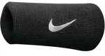NIKE SWOOSH DOUBLEWIDE WRISTBANDS BLACK/WHITE 
