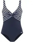 LASCANA Badeanzug NAVY-WHITE 40D