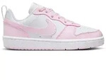 NIKE COURT BOROUGH LOW RECRAFT (GS) WHITE/PINK FOAM 35.5