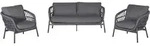 LC Garden &raquo;Bari&laquo; Living Lounge Set 3tlg. Sitzgruppe Loungem&ouml;bel Rope-Geflecht