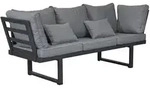 LC Garden &raquo;Bondino&laquo; Living Multifunktionssofa 3er Sofa anthrazit inkl. 2x