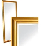 LC Home Wandspiegel Spiegel &raquo;Schlicht&laquo; gold 180 x 80 cm Landhaus-Stil XL