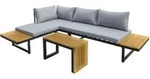 LC Garden &raquo;Sungardo&laquo; Gartenlounge Set 3tlg. Anthrazit aus Aluminium Akazie