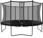 BERG Trampolin Favorit Regular 430 Black mit AirFlow inkl. Sicherheitsnetz Comfort