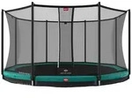 BERG Trampolin Favorit InGround 430 Green mit AirFlow inkl. Sicherheitsnetz...