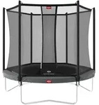BERG Trampolin Favorit Regular 330 Grey mit AirFlow inkl. Sicherheitsnetz Comfort