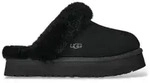 UGG f&uuml;r Damen. 1122550 Schwarze Disquette-Sneaker aus Leder (36), 1 bis 3 cm,