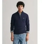 Gant f&uuml;r Herren. 87213 Sehr feiner Pullover aus Schafwolle mit marinefarbenem