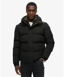 Superdry f&uuml;r Herren. M5011743A Everest Steppjacke mit Kapuze schwarz (S), L&auml;ssig,
