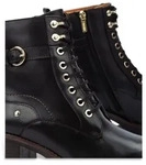 Pikolinos f&uuml;r Damen. W7H-8510 Llanes Lederstiefeletten schwarz -Absatzh&ouml;he 6cm