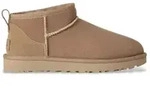 UGG f&uuml;r Damen. 1116109 Lederstiefeletten W Classic Ultra Mini sand (41), Braun,