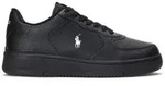 Polo Ralph Lauren f&uuml;r Herren. 809891791002 Masters Coury Leder Turnschuhe schwarz