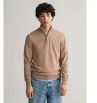 Gant f&uuml;r Herren. 87213 Beigefarbener Pullover mit halbem Rei&szlig;verschluss (XL),