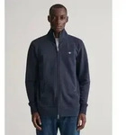 Gant f&uuml;r Herren. 2008006 Shield Zip Hoodie navy (XS), L&auml;ssig, Baumwolle, Langarm,