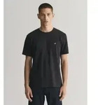 Gant f&uuml;r Herren. 2003184 T-shirt schwarzer Schild (S), L&auml;ssig, Baumwolle, Kurzarm