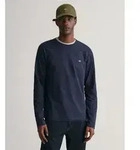 Gant f&uuml;r Herren. 2004049 Shield Langarm-T-Shirt navy (S), L&auml;ssig, Baumwolle, Marine