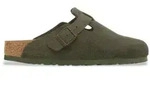 Birkenstock Unisex. 1024714 Boston Clogs aus Leder (Schmale Passform) gr&uuml;n (36),