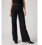 Levi's f&uuml;r Damen. A6081-0001 Ribcage Wide Leg Jeans schwarz (27/32), L&auml;ssig,