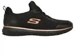 Skechers f&uuml;r Damen. 77222EC Schuhe Work Slip Resistant Squad schwarz (35), Wohnung,