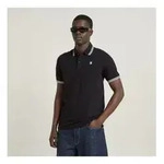 G-Star f&uuml;r Herren. D17127-5864-6484 Polo Dunda Slim Stripe schwarz (XS), L&auml;ssig,