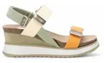 Xti f&uuml;r Damen. 14282204-VERDE Sandalen 142822 gr&uuml;n (37), 5 bis 8 cm, Schnalle,