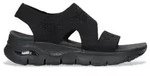 Skechers f&uuml;r Damen. 119458 Arch Fit Sandalen schwarz (36), 1 bis 3 cm,