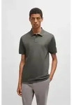 BOSS f&uuml;r Herren. 50507803 Slim Fit Baumwoll-Stretch-Poloshirt gr&uuml;n (L), L&auml;ssig,
