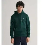 Gant f&uuml;r Herren. 2007058 Shield Hoodie gr&uuml;n (S), L&auml;ssig, Baumwolle, Langarm
