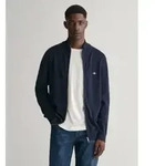 Gant f&uuml;r Herren. 8030164 Zip-Strickjacke Casual Baumwolle Navy (S), L&auml;ssig,