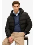 Superdry f&uuml;r Herren. M5011905A Sport Steppjacke mit Kapuze Sport schwarz (S),