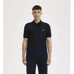 Fred Perry f&uuml;r Herren. M6000 Einfarbiges schwarzes Poloshirt (S), L&auml;ssig,