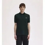 Fred Perry f&uuml;r Herren. M6000 Einfarbiges Polo gr&uuml;n (M), L&auml;ssig, Baumwolle, Kurzarm