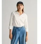 Gant f&uuml;r Damen. 4300141 Oxford Slim Fit Stretch Hemd wei&szlig; (38), Baumwolle, Langarm