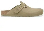 Birkenstock f&uuml;r Damen. 1025844 Leder-Clogs Boston (Schmale Passform) hellbraun (36),